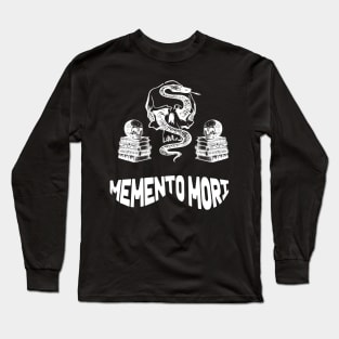 memento mori gothic skull goth outfits aesthetic gift Long Sleeve T-Shirt